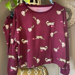 American Eagle Outfitters AE Lounge PJ Set with Cats